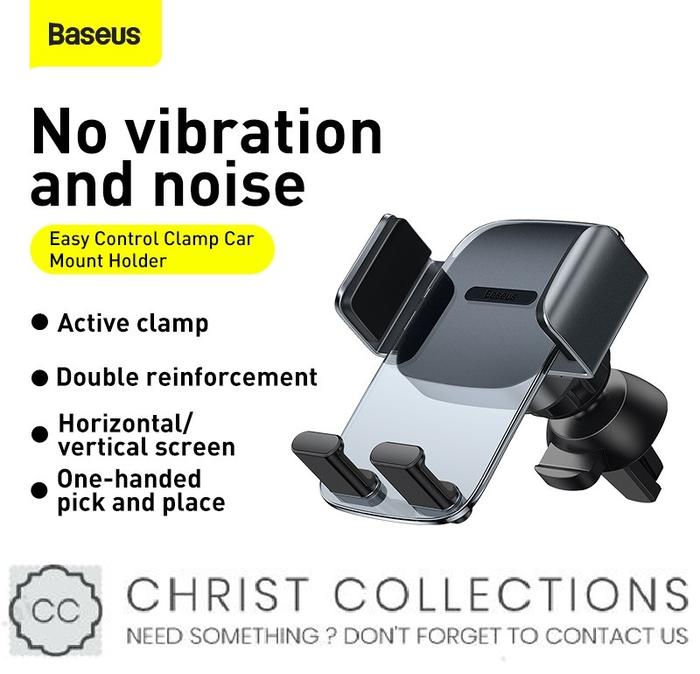 Gambar BASEUS CAR HOLDER MOBIL AIR VENT EASY CONTROL MOBILE PHONE CAR MOUNT - Hitam dari ChristCollections undefined Tokopedia