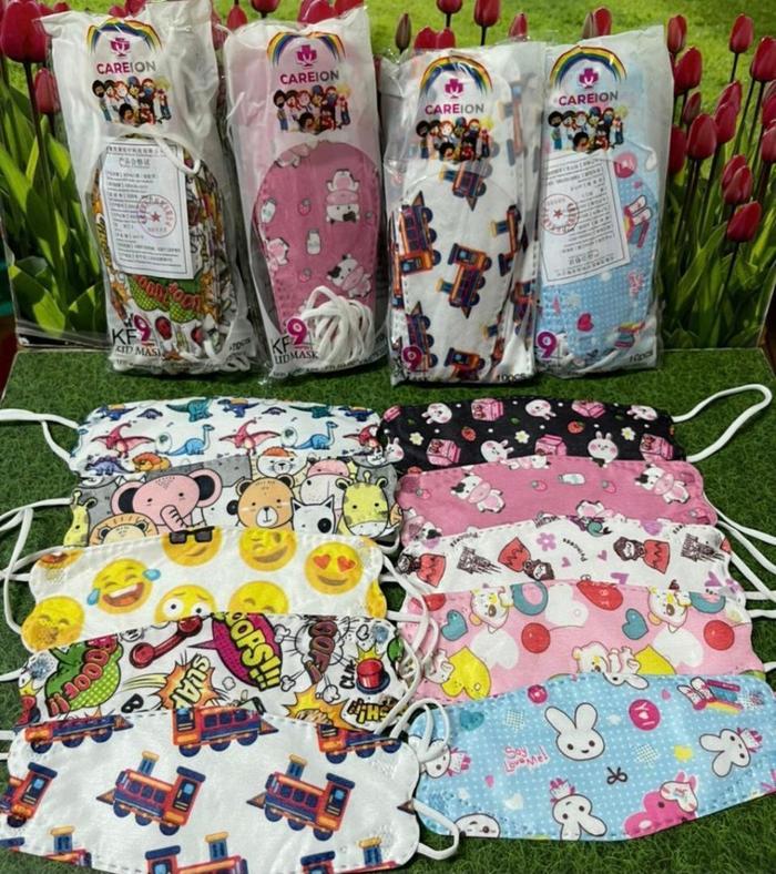 Gambar MASKER KF 94 ANAK ISI 10 KARAKTER CORAK MASKER KF94 ANAK MOTIF - RANDOM 10 CEWEK dari cckorea undefined Tokopedia