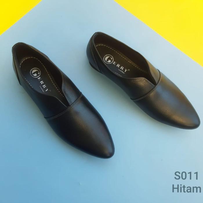 Gambar SEPATU WANITA CASUAL S011 KULIT SAPI ASLI 100% SUKAREGANG GARUT - Hitam, 36 dari MDM Leather undefined Tokopedia