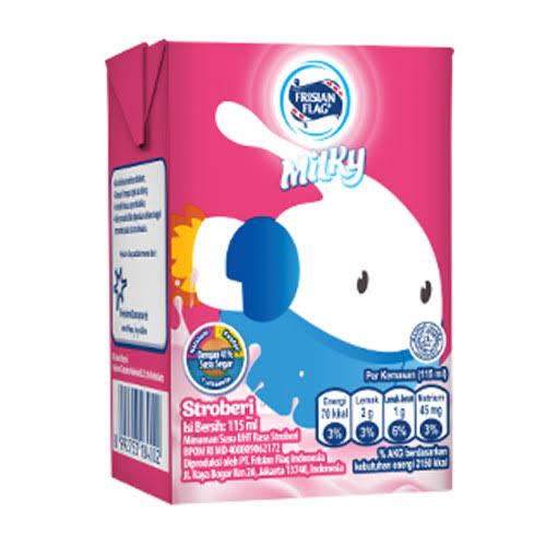 Gambar Paket Frisian Flag Milky Coklat / Strawberry 115ML (isi 5pcs) - Strawberry dari Purningsih undefined Tokopedia
