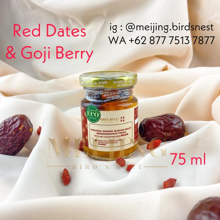 Gambar Mei Jing Bird's Nest Sarang Burung Walet Botol 75ml Siap Konsumsi Bird - Red Dates Goji dari Mei Jing Bird's Nest undefined Tokopedia