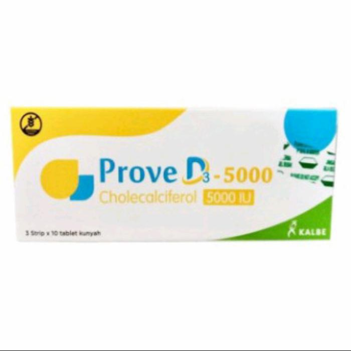 Gambar prove d3 1000 iu | Prove d3 5000 iu strip 10 tablet • 1 box @30 tab - prove d3 5000, 1 box dari APOTEK SANJAYA BUAH BATU undefined Tokopedia