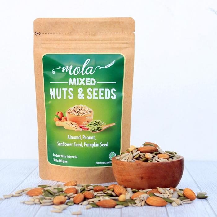 Gambar Mixed Dried Fruits, Mixed Nuts & Seeds, Mixed Nuts Seeds & Dried Mola - Nuts & Seeds dari Mola Indonesia undefined Tokopedia