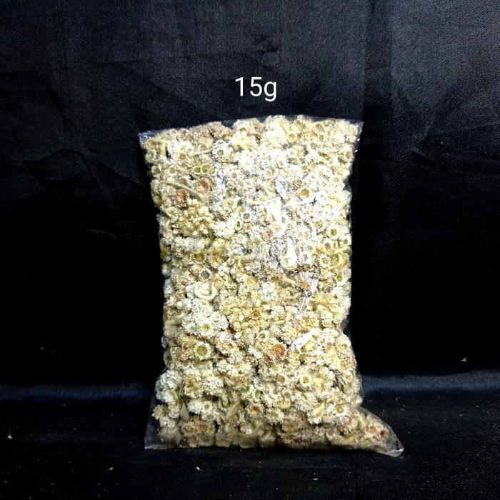 Gambar bunga kering non tangkai / edelweis / marie gold - edel 15 g dari sarang kupu kupu dried flowers undefined Tokopedia