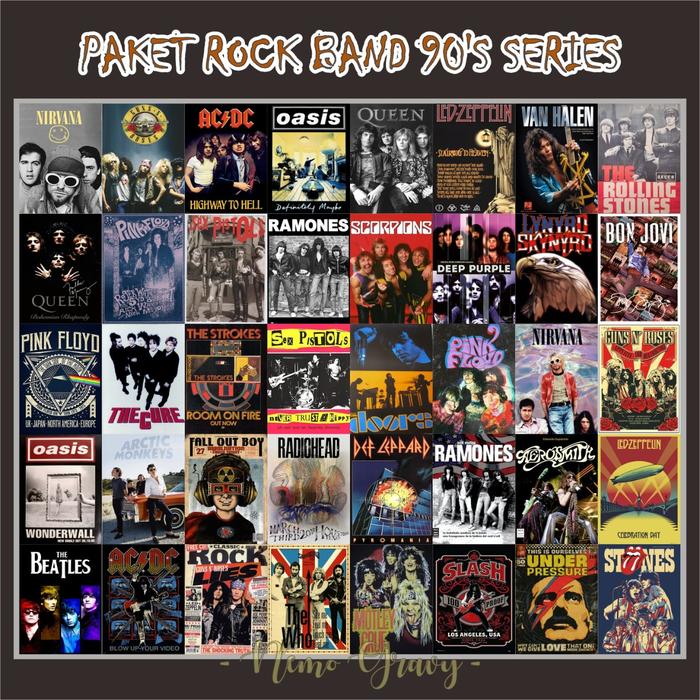 Gambar PAKET POSTER BAND 40 PCS - GIGS PUNK, A4 20pcs dari nemo gravy undefined 3 Tokopedia