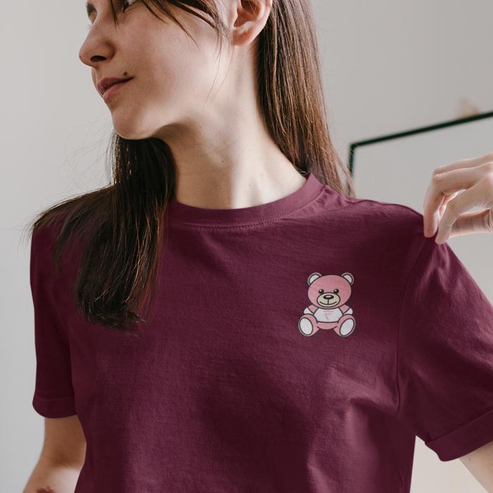 Gambar Baju Kaos Pentol Wanita Maroon - maroon, M dari FOLLEWSTORE undefined Tokopedia