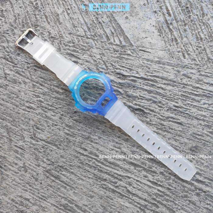 BEZEL STRAP JAM TANGAN CASIO G SHOCK DW 6900 WHITE BLUE di  Tokopedia
