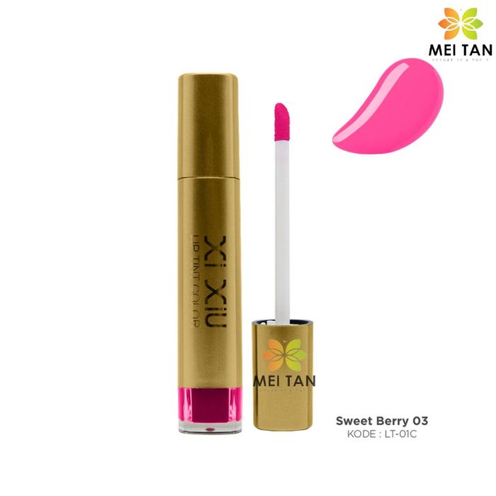 Gambar XI XIU LIP TINT COLOR BPOM - 03 SWEET BERRY dari MEI TAN undefined Tokopedia