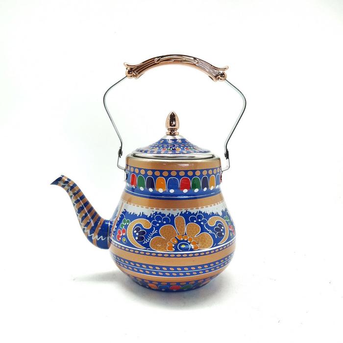 Gambar MOZAIC KETTLE TEKO TEH AIR ANTIK MOTIF UNIK - Biru, 1.5L dari IDEA CULINARIA undefined Tokopedia