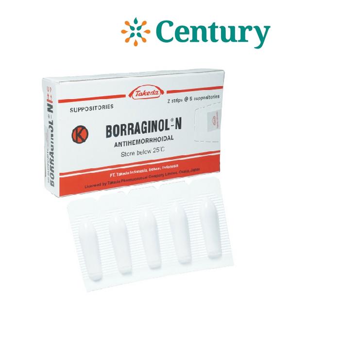 Gambar BORRAGINOL N SUPP 1 STRIP ISI 5 SUPPOSITORIA/ WASIR/AMBEIEN/HEMOROID dari Apotik Century undefined Tokopedia