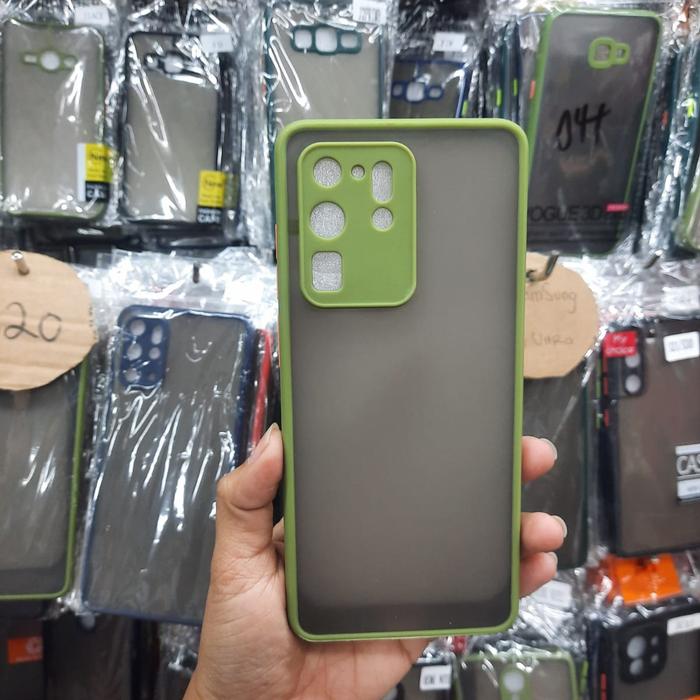 Gambar SAMSUNG GALAXY S20 ULTRA NEW SHOKPROOF TRANSPRENT ORIGINAL MATTE - Hijau muda dari Rna_online undefined Tokopedia