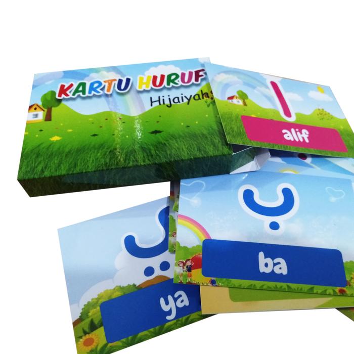 Jual FLASHCARD KARTU PINTAR KARTU BELAJAR MENGENAL HURUF HIJAIYAH - Kab ...