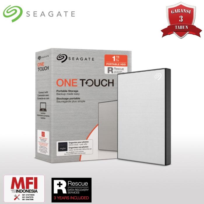 Gambar Seagate One Touch HDD 2TB USB 3.2 Hardisk Eksternal - Putih dari Raja Harddisk undefined Tokopedia