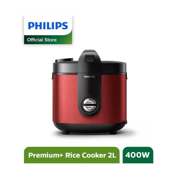 Gambar RICE COOKER PHILIPS HD-3138 / HD3138 , PENANAK NASI 2 LITER - Merah dari Andre Jaya 92 undefined Tokopedia