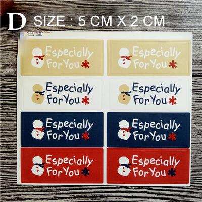 Gambar Christmas Sticker - KODE D dari Crown Acc_NEW undefined Tokopedia