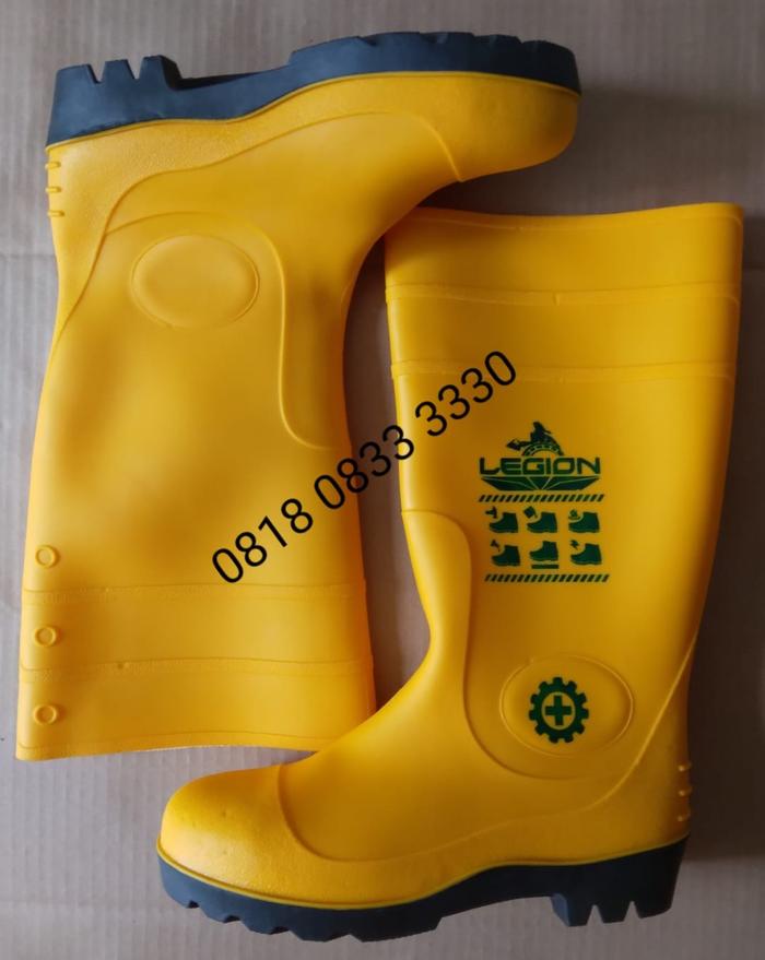 Gambar Sepatu Safety Boot Karet PVC Kuning Legion Ujung Besi Size 41 dari DUNIA SAFE-T undefined Tokopedia