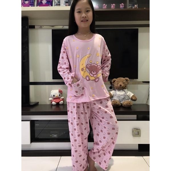 Gambar setelan baju tidur anak perempuan panjang Bear - Pink, 2 dari shin-shop undefined Tokopedia