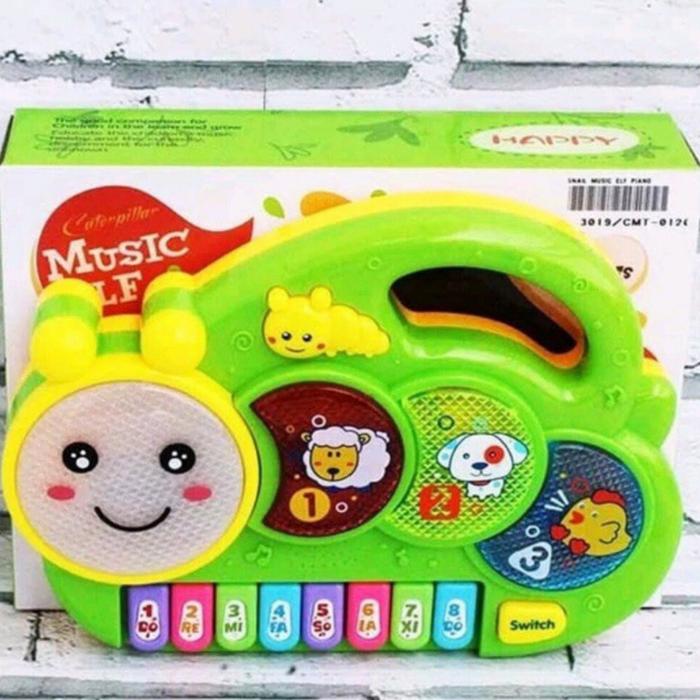 Gambar NEW - READY !! Caterpillar Music Elf / Piano Bayi / Piano Baby - Ulat Hijau dari Sunrise Toys_NEW undefined Tokopedia