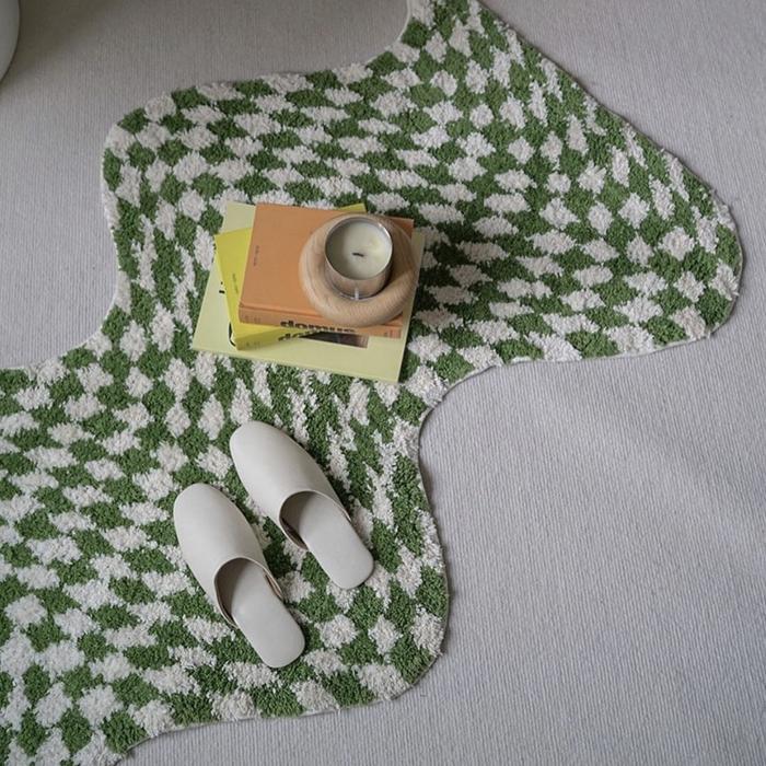 Gambar Checkerbord rug - Green dari Good Get Home undefined Tokopedia