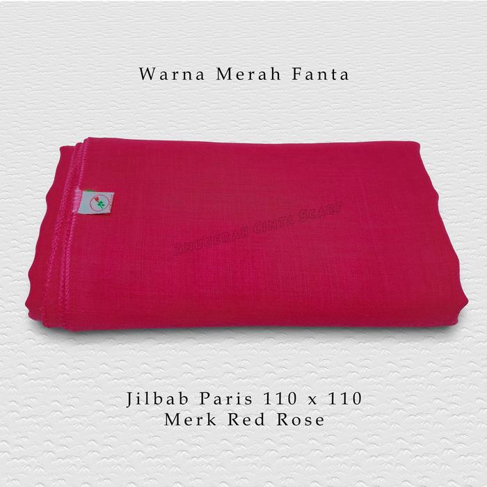 Gambar Hijab Paris Red Rose Varian Merah Pink Ungu - Merah Fanta dari anugerahcintascarf undefined Tokopedia