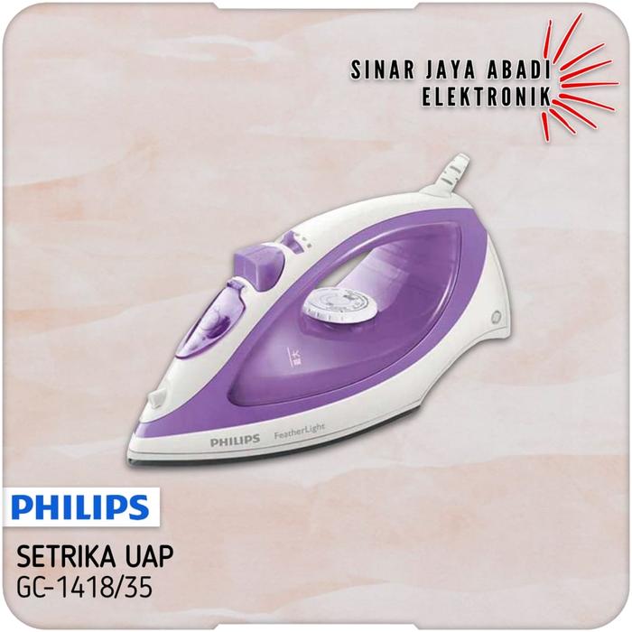 Gambar Philips GC1418/35 Setrika Uap - Purple dari Sinar Jaya Abadi 888 undefined Tokopedia