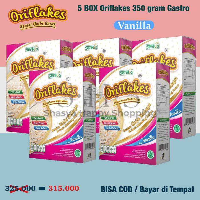 Gambar Sereal Oriflakes Umbi Garut Paket 5 Box Asam Lambung Maag Gerd Gastro - Vanila 5 Box dari Shasya Happy Shopping undefined Tokopedia