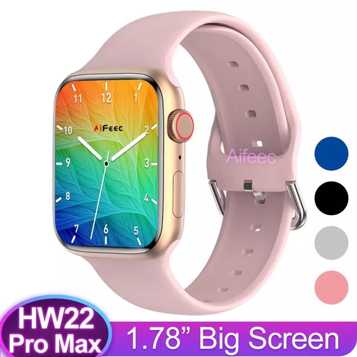 Jual Smartwatch ORIGINAL HW22 HW16 HW12 jam tangan apple series 6 pria IWO  - Biru, HW22 - Jakarta Barat - Voyage Store | Tokopedia