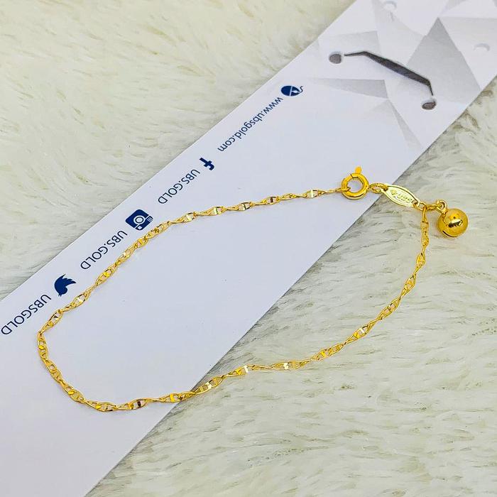 Gambar Kalung gelang rantai tangan emas asli kadar 700 70% 16K aura 2 gram - GELANG dari tokogaruda888 undefined Tokopedia