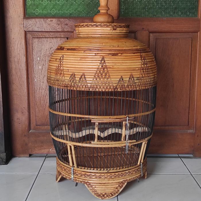 Gambar sangkar perkutut full rotan dari Aryasatya Sangkar undefined Tokopedia