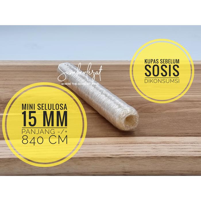 Gambar ECO PACK - Casing Selongsong Bahan Sosis Halal Food Grade - Selulosa 15mm dari Sumberlezat undefined Tokopedia