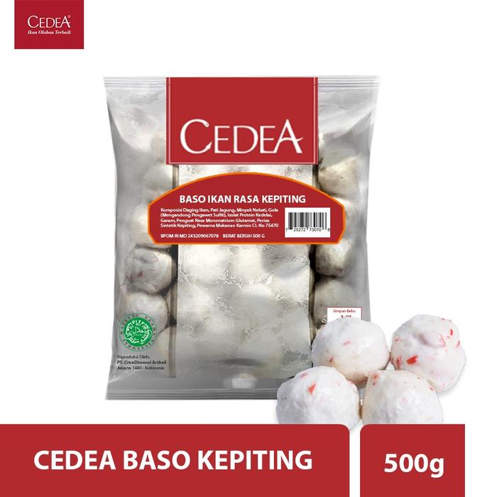 Gambar TAHU BASO SEAFOOD CEDEA 500GR HALAL BAKSO TOFU ISI 20 - BASO KEPITING dari LATTEBLESS undefined Tokopedia