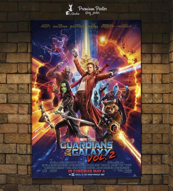 Gambar Poster Film - Guardians Of The Galaxy - Vol 2 - Poster Marvel - A3 Plus dari EG STUDIO Tokopedia undefined Tokopedia