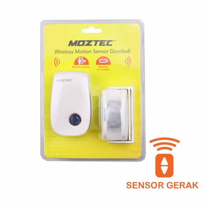 Sensor Nirkabel Jual Moztec Bel Nirkabel Kinetic dan sensor 1 Receiver Bell rumah 1 ...