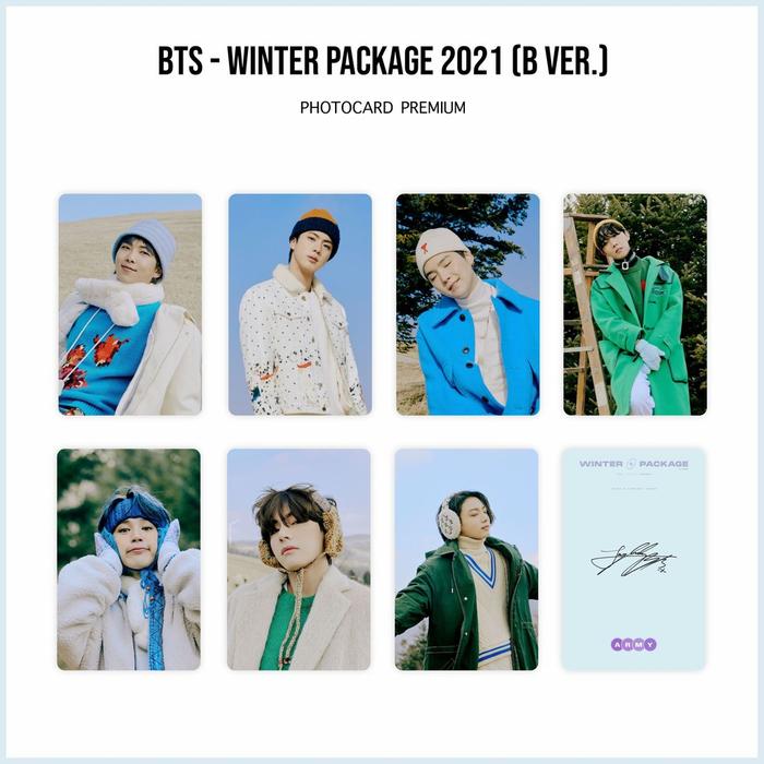 Gambar PHOTOCARD PREMIUM BTS ISI 7 FOTO - WINTER (B) dari Cvela_shop undefined Tokopedia