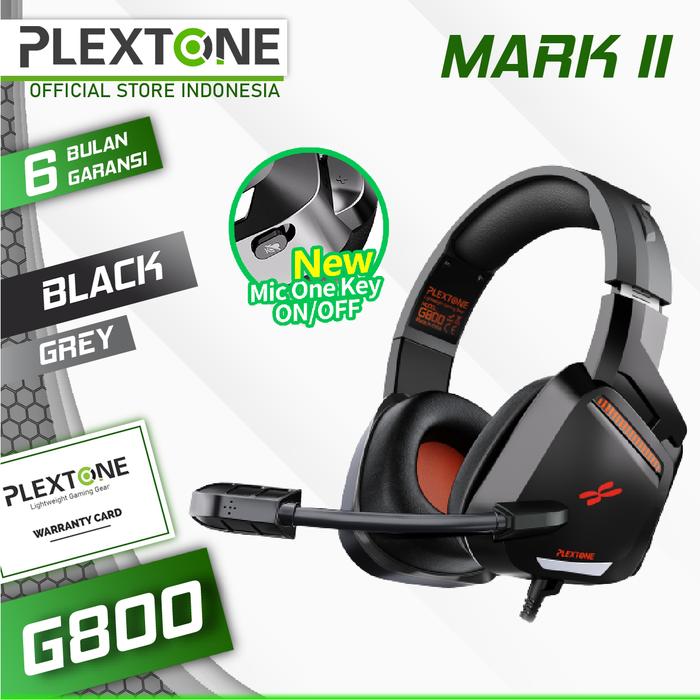 Gambar PLEXTONE G800 Headset Gaming Headphones LED Light E-sports Over Ear - Hitam dari Plextone Authorized Store undefined Tokopedia