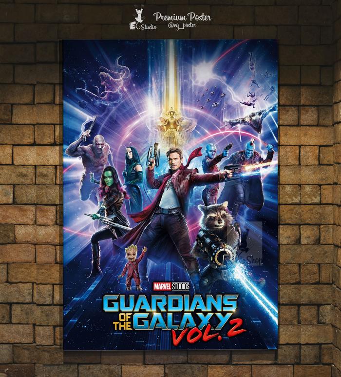 Gambar Poster Film - Guardians Of The Galaxy - Vol 2 - Blue Vesrsion - A3 Plus dari EG STUDIO Tokopedia undefined Tokopedia