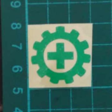 Gambar Stiker Sticker K3 Safety Helm Helmet Keselamatan Kesehatan Kerja - Logo Saja, 3cm dari fikma92 Online Shop undefined Tokopedia