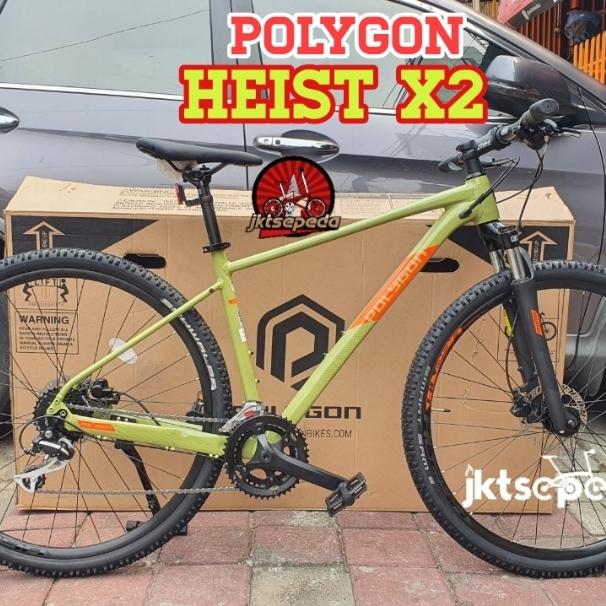 Gambar Sepeda Hybrid POLYGON HEIST X2 - Hijau, 43M dari Jktsepeda undefined Tokopedia