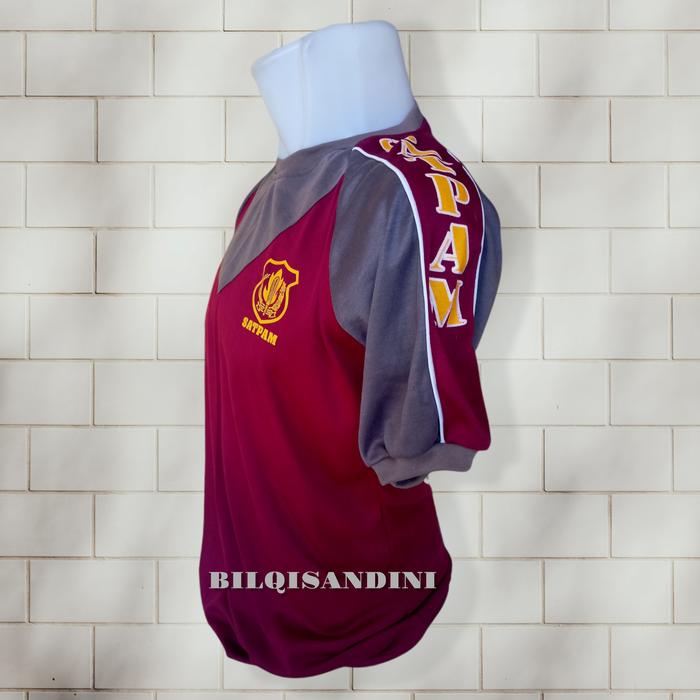 Gambar BAJU KAOS SATPAM TERBARU - marun, M dari BILQISANDINI undefined Tokopedia