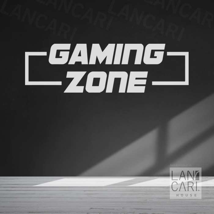 Gambar LANCARI Sticker Cutting Gaming Zone Stiker Dekorasi Dinding Kaca Gamers game - Hitam Doff, S dari LANCARI Kota Administrasi Jakarta Pusat Tokopedia