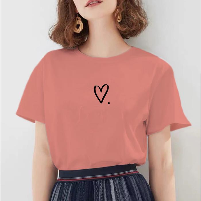 Gambar BAJU KAOS WANITA LOVE , T SHIRT WANITA LOVE , KAOS DISTRO LOVE - M, Maroon dari Spotlightid undefined Tokopedia