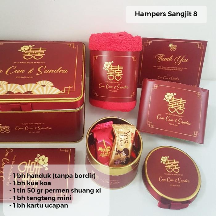 Gambar Hapunni Hampers Sangjit 8 -17x14x8 cm dari Hapunni Collection undefined Tokopedia