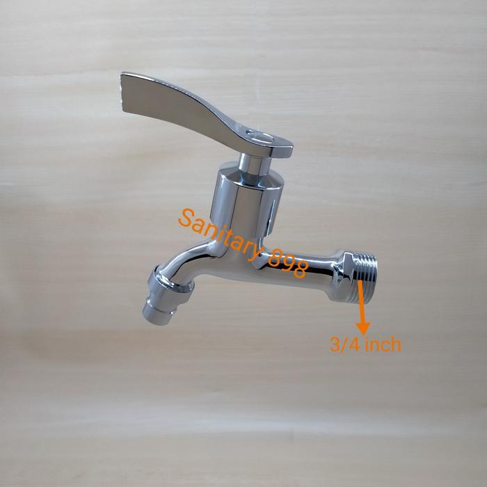 Jual Kran Air Tembok 3/4 / Kran Taman Engkol Stik Ukuran 3/4 Inch ...