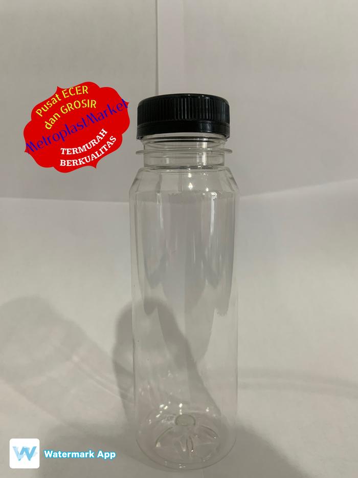 Gambar botol cantik 250ml botol jus 250ml kale 250ml botol kopi / teh - Hitam dari MetroplastMarket undefined Tokopedia