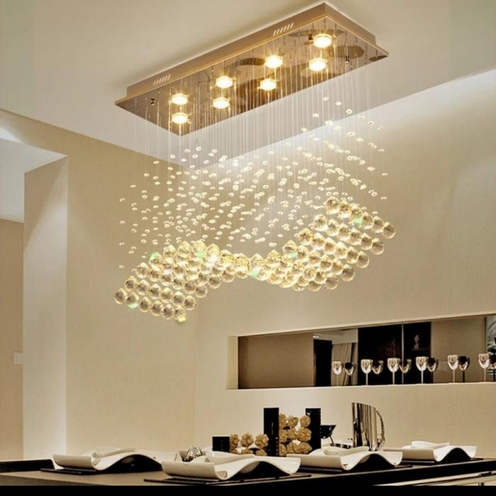 Light Fixture Saint Mossi Crystal Chandelier Red White And Blue