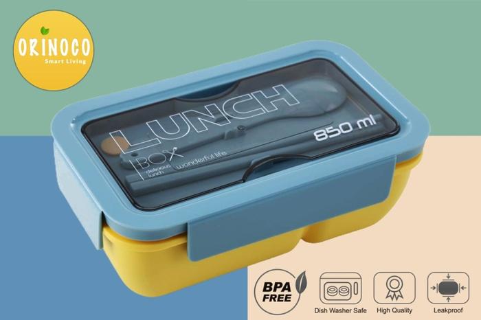 Gambar LUNCHBOX ORINOCO 0227 850ML - Biru dari Maxhomeliving_NEW undefined Tokopedia