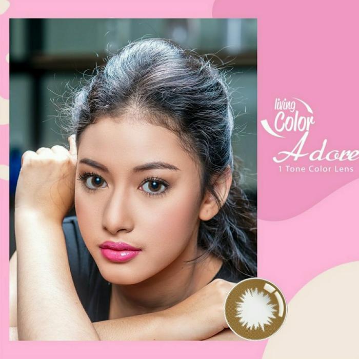 Gambar Softlens Soflen Soflens Living Color ADORE 14.4mm - 1 Tone Brown dari Kacamata Medan undefined Tokopedia