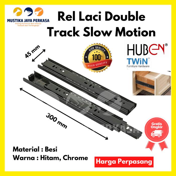 Gambar Rel Laci Double Track Slow Motion Huben Lenaga Harfit Taco - Huben 45x300 dari Mustika Jaya Perkasa undefined Tokopedia