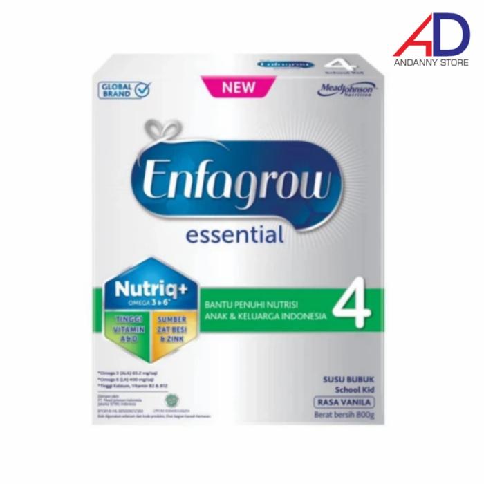 Gambar ENFAGROW ESSENTIAL 4 VANILA 800GR (3-12 TAHUN) / SUSU FORMULA ENFAGROW dari ANDANNY STORE undefined Tokopedia