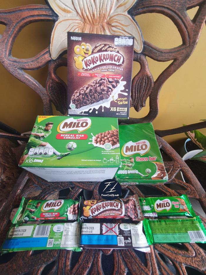 Gambar Nestle MILO Sereal Bar Cokelat | Koko Krunch Sereal Bar Cokelat Susu - 1 Milo ChocoBar dari FashInsBrand undefined Tokopedia